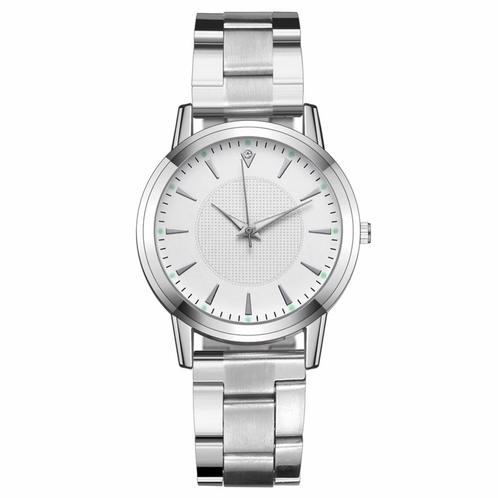 Fako® - Dameshorloge - Stalen Band - Diamond - Ø 30mm -, Sieraden, Tassen en Uiterlijk, Horloges | Dames, Verzenden