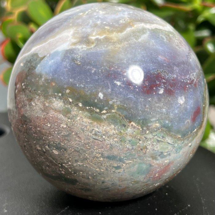Oceaan Jaspis Fine Polished Ocean jasper Sphere - Hoogte:, Verzamelen, Mineralen en Fossielen