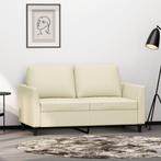 vidaXL Tweezitsbank 120 cm kunstleer crèmekleurig, Verzenden, Leer, Minder dan 150 cm, Nieuw
