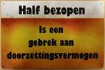 Half bezopen reclamebord, Verzamelen, Merken en Reclamevoorwerpen, Ophalen of Verzenden, Nieuw