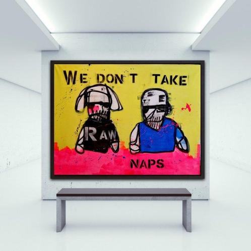 Hamelink - We Don’t Take Naps, Antiek en Kunst, Kunst | Schilderijen | Modern