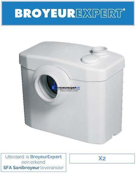 Sanibroyeur X2 K-70, Doe-het-zelf en Verbouw, Sanitair, Toilet, Nieuw, Ophalen of Verzenden