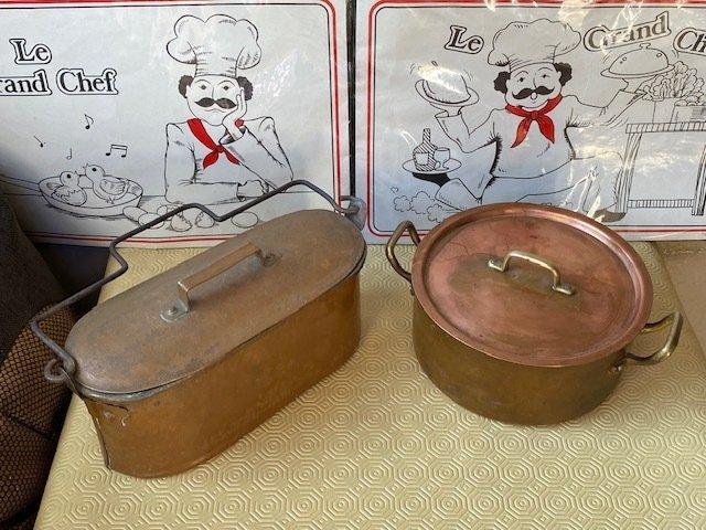 Ovenschaal (2) - Koper, Antiek en Kunst, Antiek | Keukenbenodigdheden