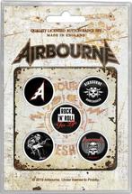 Airbourne Button Boneshaker 5-pack officiële merchandise, Verzamelen, Muziek, Artiesten en Beroemdheden, Ophalen of Verzenden