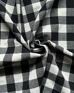 Zware Katoen Ruit Noir, Hobby en Vrije tijd, Stoffen en Lappen, Nieuw, Overige kleuren