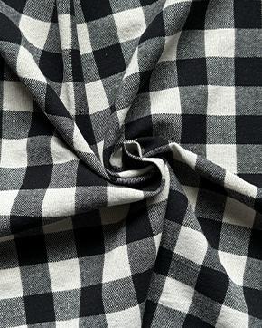Zware Katoen Ruit Noir, Hobby en Vrije tijd, Stoffen en Lappen, Overige kleuren, Nieuw