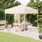 vidaXL Partytent inklapbaar 2x2 m crèmekleurig, Verzenden, Nieuw, Partytent