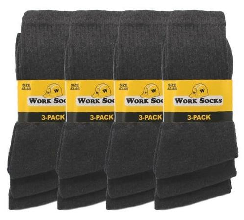 12 paar Bonanza werksokken - Light - Basic - Antraciet, Kleding | Heren, Sokken en Kousen, Verzenden