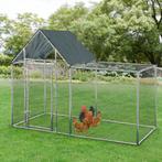 [pro.tec] Stalen kippenren Arguin buitenverblijf 2x1x1-1,5 m, Dieren en Toebehoren, Pluimvee | Toebehoren, Verzenden, Nieuw