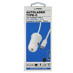 Benson Autolader - USB Type-C - 1.2 meter - 12-24V - Wit, Auto diversen, Auto-accessoires, Ophalen of Verzenden, Nieuw