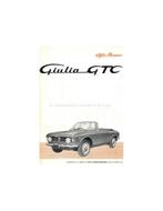 1965 ALFA ROMEO GIULIA GTC INSTRUCTIEBOEKJE BIJLAGE, Auto diversen, Handleidingen en Instructieboekjes