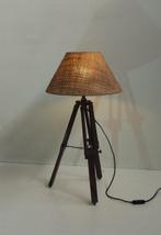 Tafellamp - Hout - Vintage houten driepot, Antiek en Kunst