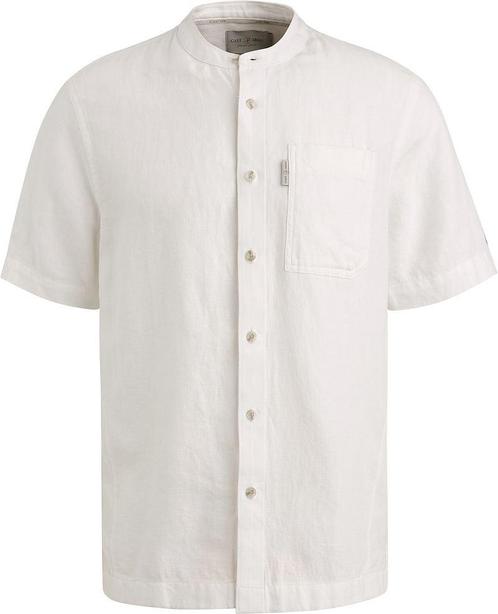 Cast Iron Korte Mouw Overhemd Linnen Blend Wit maat XL Heren, Kleding | Heren, Overhemden, Wit, Nieuw, Verzenden
