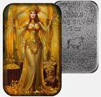 Wereld. Silver bar ND The Seven Deadly Sins Avarice, 2 Oz