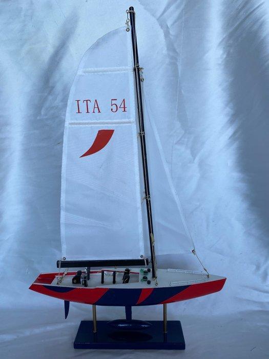 Maritieme objecten - Vintage velero ITA 54 met de hand, Antiek en Kunst, Curiosa en Brocante