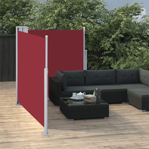 vidaXL Windscherm uittrekbaar 100x600 cm rood, Tuin en Terras, Zonneschermen, Nieuw, Verzenden