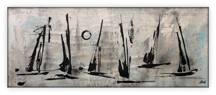 Giuseppe Panzica - Volume 3066 - Maestrale (200x80 XXL), Antiek en Kunst, Kunst | Schilderijen | Modern