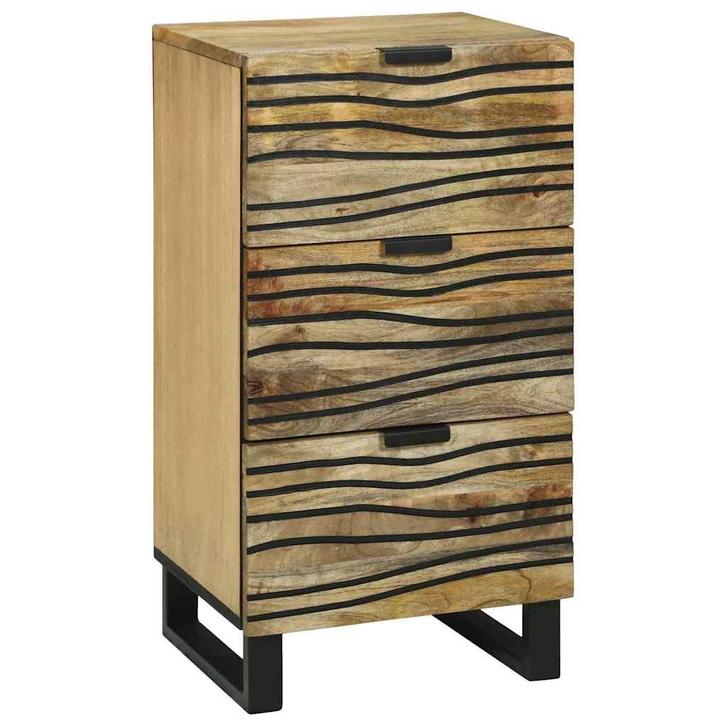 vidaXL Dressoir met lade Bruin 40 x 33 x 75 cm massief, Huis en Inrichting, Kasten | Dressoirs, Nieuw, Minder dan 50 cm, Overige houtsoorten