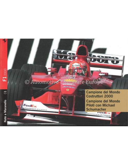 F1 2000 CAMPIONE DEL MONO PILOTI CON MICHAEL SCHUMACHER, Boeken, Auto's | Folders en Tijdschriften, Ferrari