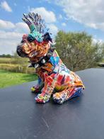 Beeld, street Art english dog with cockscomb - 29 cm -, Antiek en Kunst