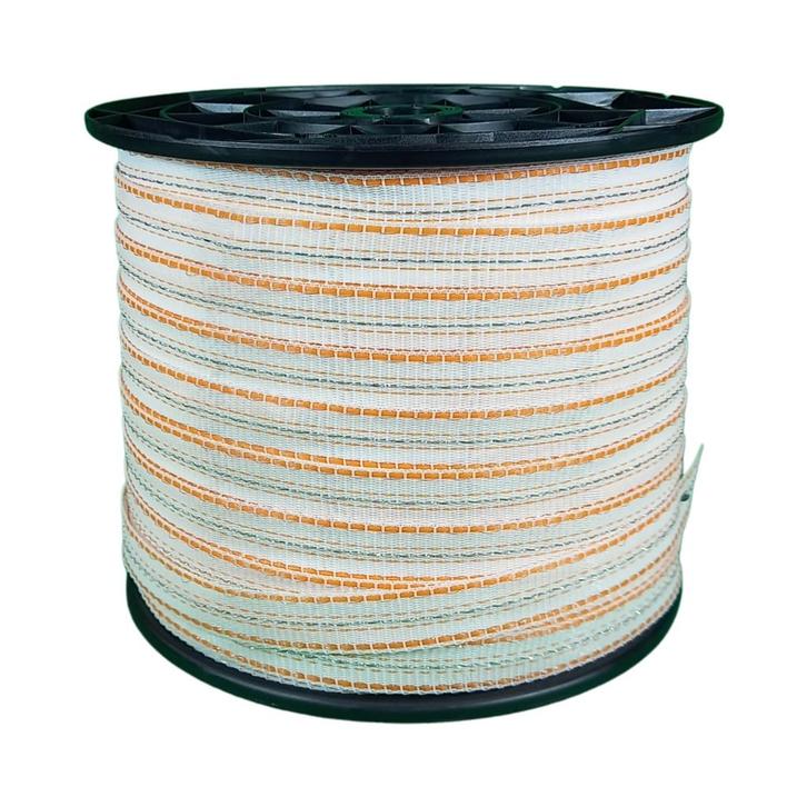 Schriklint wit-oranje 200meter 20mm, Tuin en Terras, Gaas en Draad, Ophalen of Verzenden