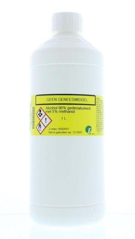 Orphi Farma Alcohol 96 met 5 methanol 1 liter, transparant,, Doe-het-zelf en Verbouw, Overige Doe-het-zelf en Verbouw, Nieuw, Verzenden