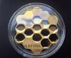 Letland. 5 Euro 2018 Honey Coin Proof
