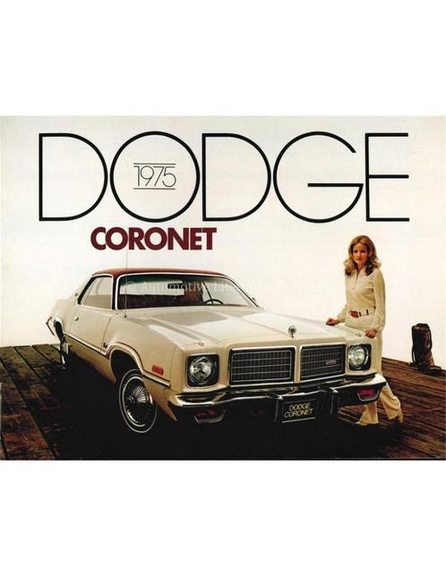 1975 DODGE CORONET BROCHURE ENGELS, Boeken, Auto's | Folders en Tijdschriften