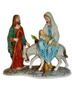 Beeld, la fuite en Égypte - 22 cm - Biscuit porselein