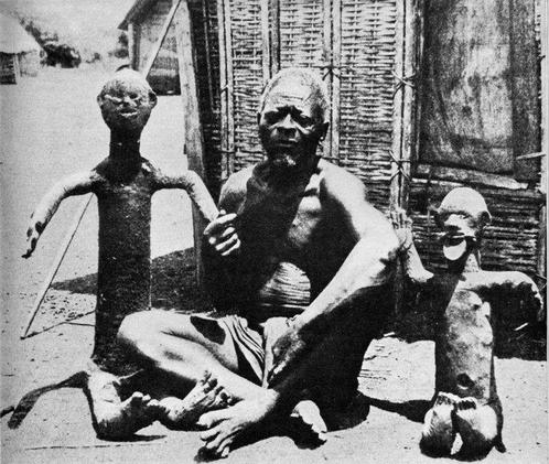 Reliekbeeldje - Bwende - DR Congo (Zonder Minimumprijs), Antiek en Kunst, Kunst | Niet-Westerse kunst