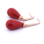 Zonder Minimumprijs - Oorbellen - 9 kt. Roségoud - 0.25ct., Sieraden, Tassen en Uiterlijk, Oorbellen, Nieuw