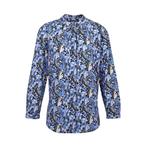 Milano Italy • blauwe blouse met luipaarden • 36, Kleding | Dames, Nieuw, Blauw, Milano Italy, Maat 36 (S)