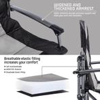 Campingstoel - Visstoel - Vouwstoel - Grijs - Symino, Verzenden, Zo goed als nieuw