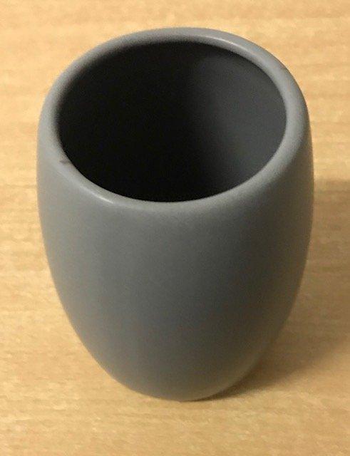 Sealskin - Sealskin colaris cup beker keramiek Grijs, Huis en Inrichting, Badkamer | Badtextiel en Accessoires, Grijs, Nieuw, Ophalen of Verzenden