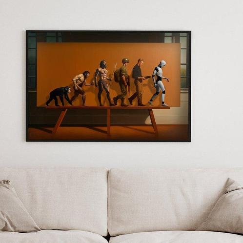 Le Yack (1972) - Evolution Line, Antiek en Kunst, Kunst | Schilderijen | Modern