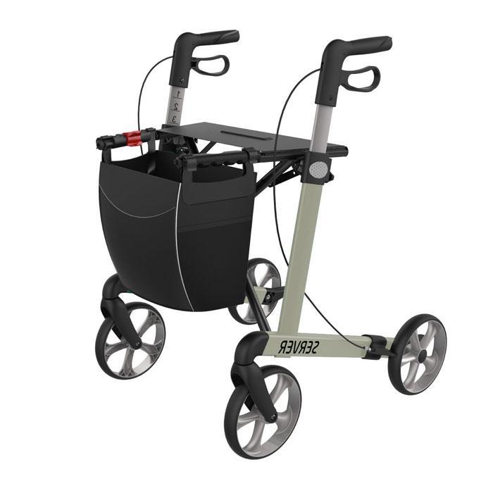 Rehasense Rollator Server M champagne, Diversen, Verpleegmiddelen, Ophalen of Verzenden