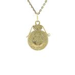 Gouden vintage munt hanger 14 krt, Sieraden, Tassen en Uiterlijk, Kettinghangers, Ophalen of Verzenden, Nieuw