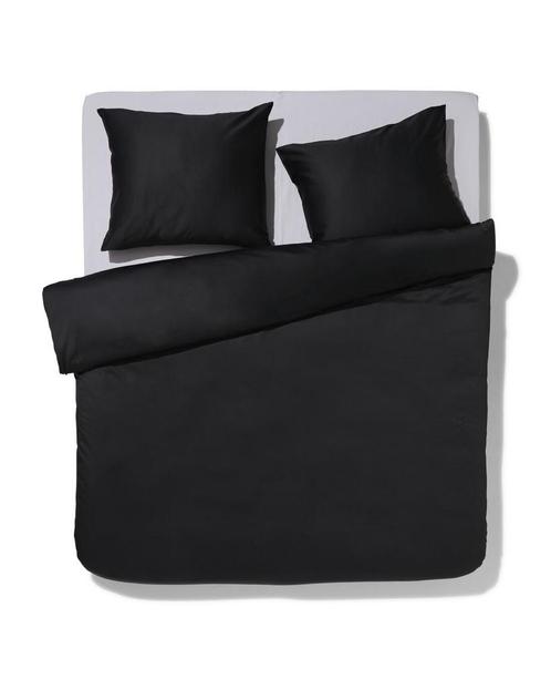 HEMA Dekbedovertrek satijn 240x200/220 zwart, Huis en Inrichting, Slaapkamer | Beddengoed, Nieuw, Verzenden