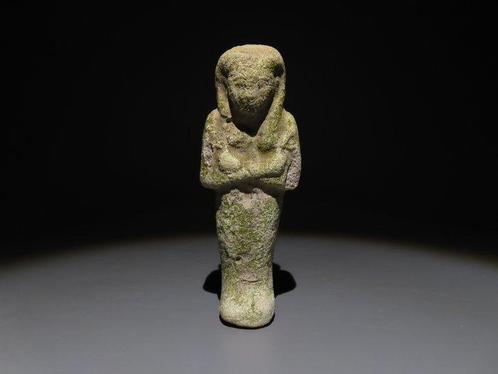 Oud-Egyptisch Faience Ushabti. Late Periode, 664 - 332, Verzamelen, Mineralen en Fossielen