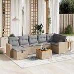 vidaXL 8-delige Loungeset met kussens poly rattan gemengd, Tuin en Terras, Tuinsets en Loungesets, Verzenden, Nieuw, Rotan, Loungeset