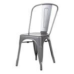 Terrasstoel Bolero Bistro | Staal | Grijs | 4 Stuks, Verzenden, Nieuw in verpakking