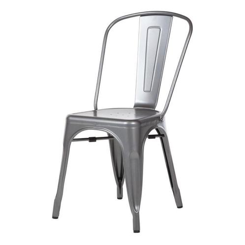 Terrasstoel Bolero Bistro | Staal | Grijs | 4 Stuks, Zakelijke goederen, Horeca | Keukenapparatuur, Nieuw in verpakking, Verzenden