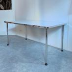 tafel GS686 Dutch Originals wit chromen poten 160 x 90 cm, Ophalen, Kunststof, Design, 50 tot 100 cm