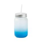 Sublimatie Gradient Mason Jar 5 kleuren - Gradient Blauw, Hobby en Vrije tijd, Ophalen of Verzenden, Nieuw