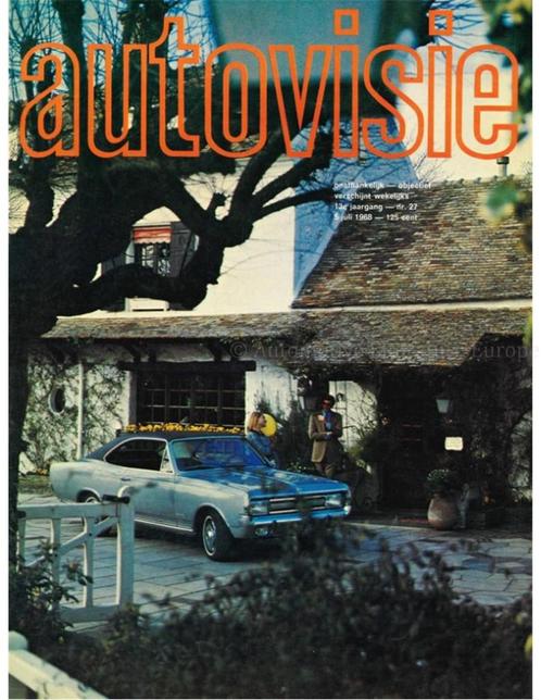 1968 AUTOVISIE MAGAZINE 27 NEDERLANDS, Boeken, Auto's | Folders en Tijdschriften