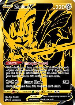 Zacian V swsh-076 Sword&Shield Promos, Hobby en Vrije tijd, Verzamelkaartspellen | Pokémon, Losse kaart, Nieuw, Foil, Ophalen of Verzenden