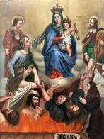 Italiaanse school (XIX) - Madonna con Bambino che libera le, Antiek en Kunst, Kunst | Schilderijen | Klassiek