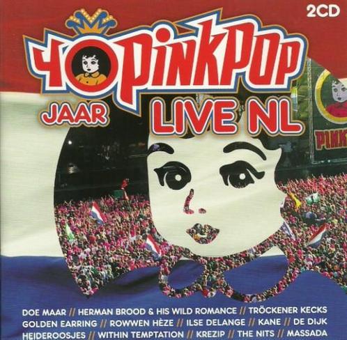 cd - Various - 40 Jaar Pinkpop Live NL, Cd's en Dvd's, Cd's | Overige Cd's, Zo goed als nieuw, Verzenden