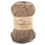 DROPS Bomull-Lin Uni Colour - 05 bruin - Katoen/Linnen Gar, Ophalen of Verzenden, Nieuw