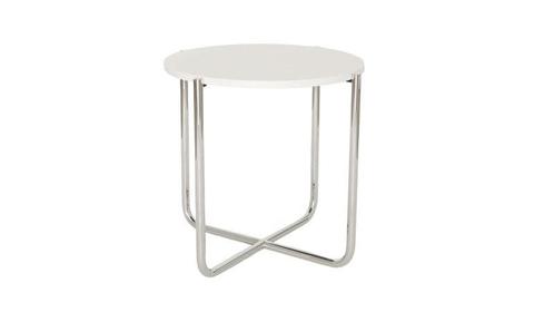 Gispen Today 413 bijzettafel chrome frame, Huis en Inrichting, Tafels | Bijzettafels, Nieuw, Rond, Ophalen of Verzenden